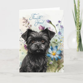 Tack Affenpinscher Hund WildblomGarden Blan