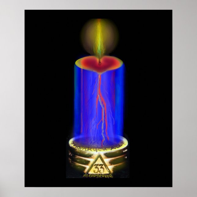 Tack All Masonic Three Ring 20 x 24 Skriv ut Poster (Framsidan)
