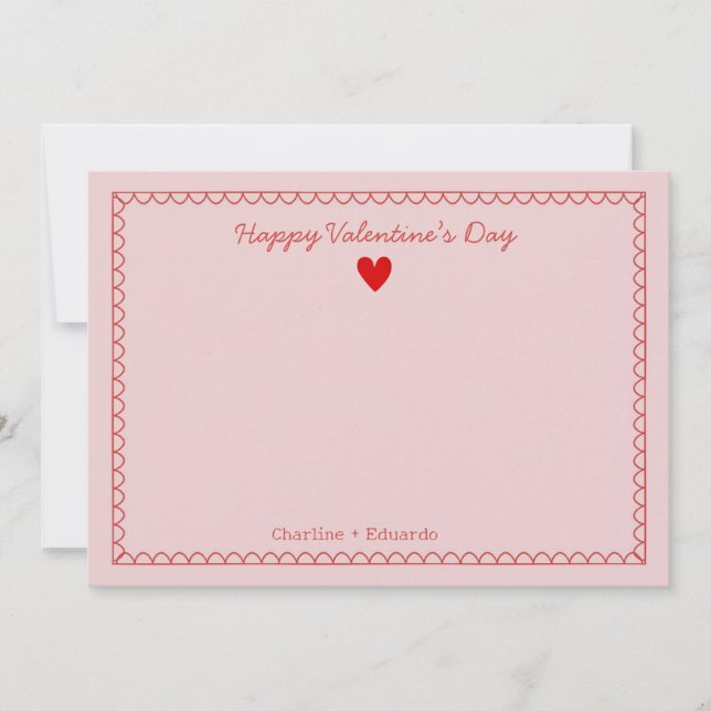 Tack, alla hjärtans dag tack kort (Framsida)