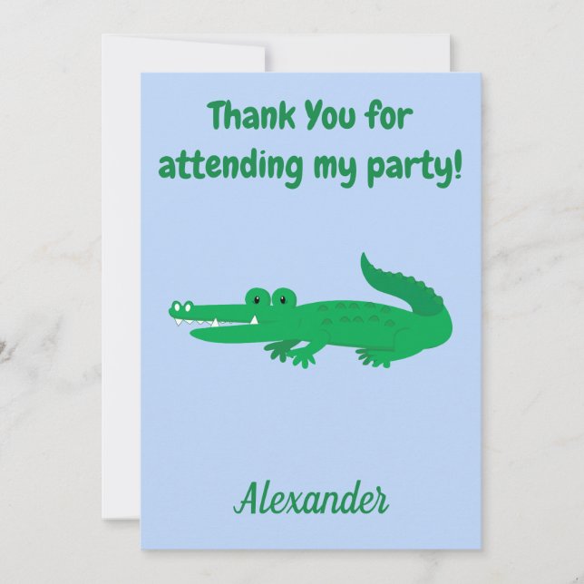 Tack Alligator (Framsida)