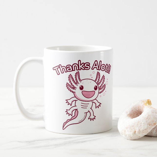 Tack, Alotl! - AXOLOTL Kaffemugg (Med munk)
