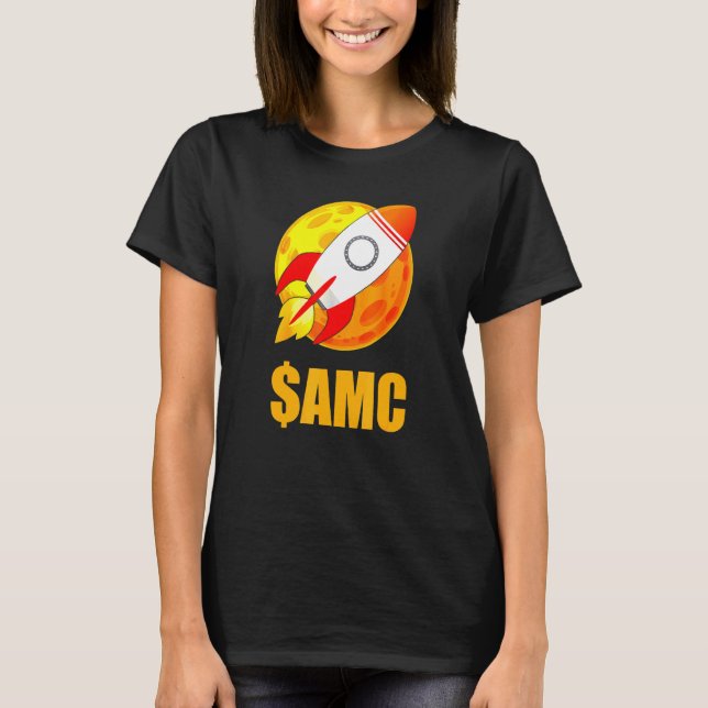 Tack Amc Stonk Amc Lagrar T Shirt (Framsida)