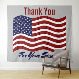 Tack Amerikansk Flagga Veteraner Foto Bakgrund