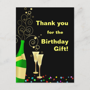 Tack - Anpassningsbar Birthday Gift Tack Cards Kort