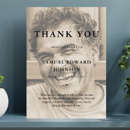 Tack Anpassningsbar Funeral Photo Sympathy Grief L Kort