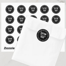 Tack Anpassningsbar Logotyp Black Small Business