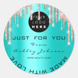 Tack Anpassningsbar Logotyp Ro-drivrutiner gjorda  Runt Klistermärke