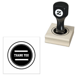 TACK Anpassningsbar Text Wood Art Classic Black Bl Stämpel