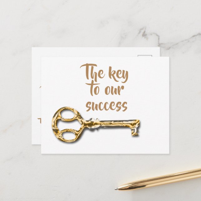 Tack-app för anställda, kunder och klienter vykort (Fram/Back In Situ)