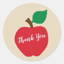 Tack Apple Teacher Farm Party Stickers