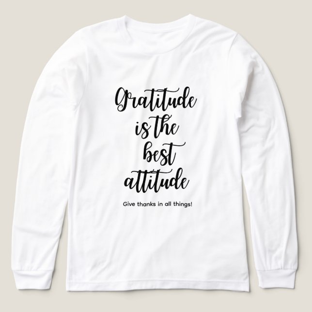 Tack är den bästa attityden T-shirt för kvinnor  (Design framsida)