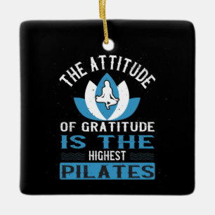 Tack är den högsta Pilates Julgransprydnad Keramik