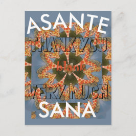 Tack Asante Sana Bevackra African Giraffe Vykort
