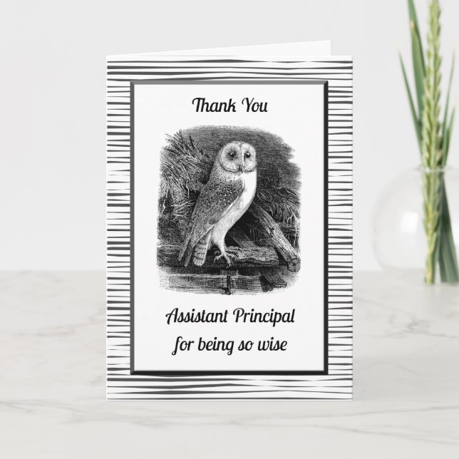 Tack Assistant-huvudansvarig för att vara så klok (Framsida)