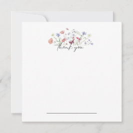 Tack av Butterfly Blommigt Notecard Kort