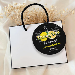 Tack av Citrus Elegant Black Möhippa Gåvor Etiketter