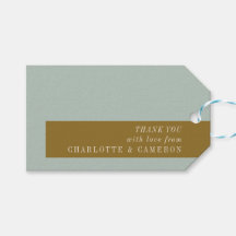 Tack av elegant Typografi Blue Olive Anpassningsba