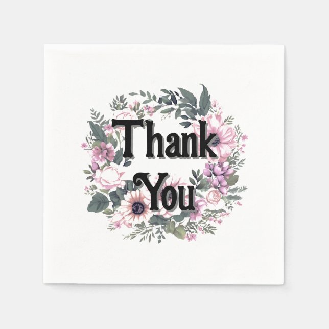 Tack av feber, Märkre, utandningsklassen Coquette Pappersservett (Framsidan)