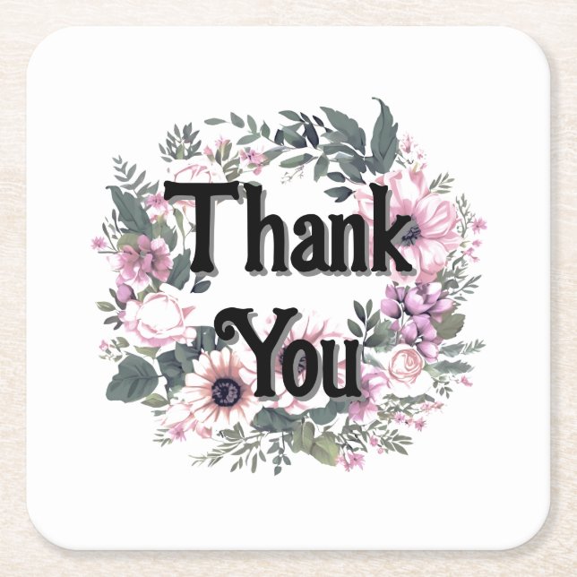 Tack av feber, Märkre, utandningsklassen Coquette Underlägg Papper Kvadrat (Framsidan)