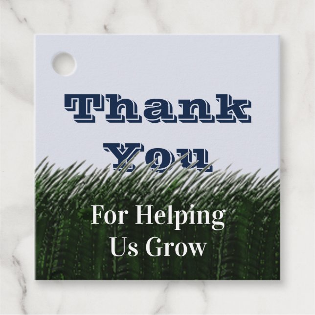 Tack av Grönt för lärarbedömning Gåvor Etiketter (Framsida)