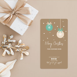 Tack av julbox Förseglingsetikett Fraktsedel