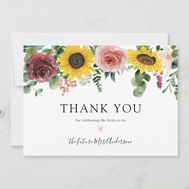 Tack av solblommor och Ro Möhippa (Framsida)