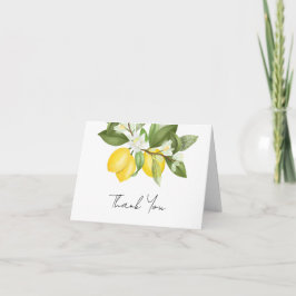 Tack av vattenfärgen Citrus Lemons Möhippa Kort