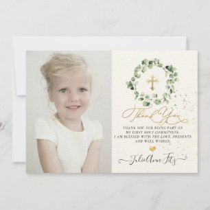 Tack av vattenfärgen Eucalyptus Communion Inbjudningar