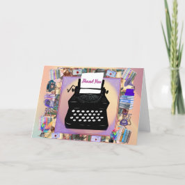 Tack av vintage kort