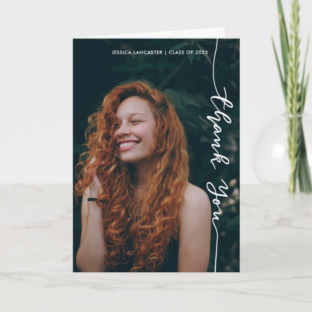 Tack Avslappnad Modern  Student Photo (Framsida)