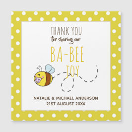 Tack BA-BEE Baby Shower Gul Polkdot