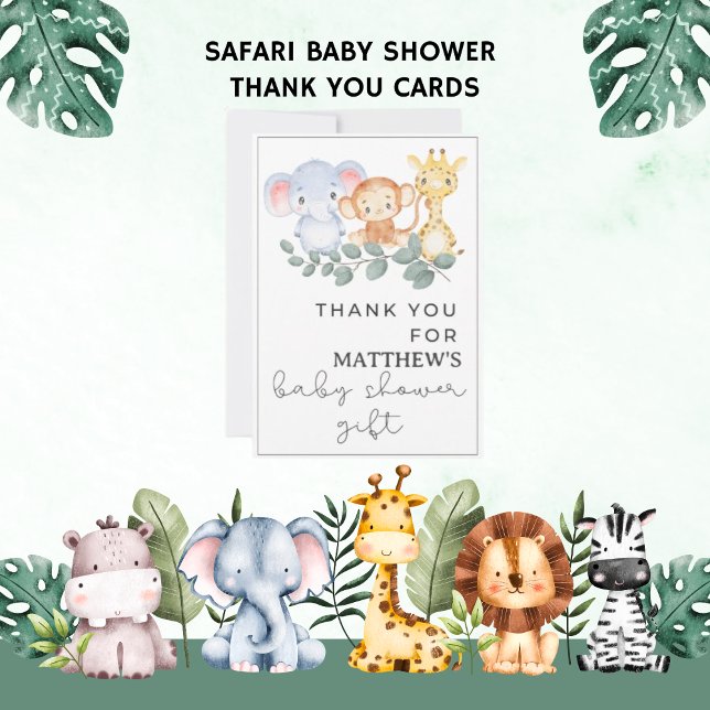 Tack Baby Namn Animal Safari babydusch (Skapare uppladdad)