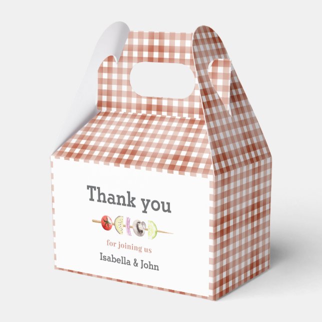 Tack Baby Q Baby Shower Presentaskar (Framsidan Sidan)