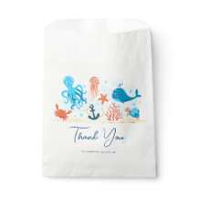 Tack Baby Shower. Cute undervattensvärlden