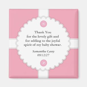 Tack Baby Shower Dantel Magnet