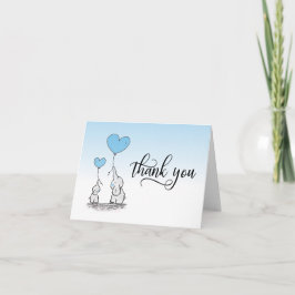 TACK Baby Shower Elephant BOY Blue | BLANK
