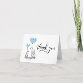 TACK Baby Shower Elephant BOY Blue | BLANK