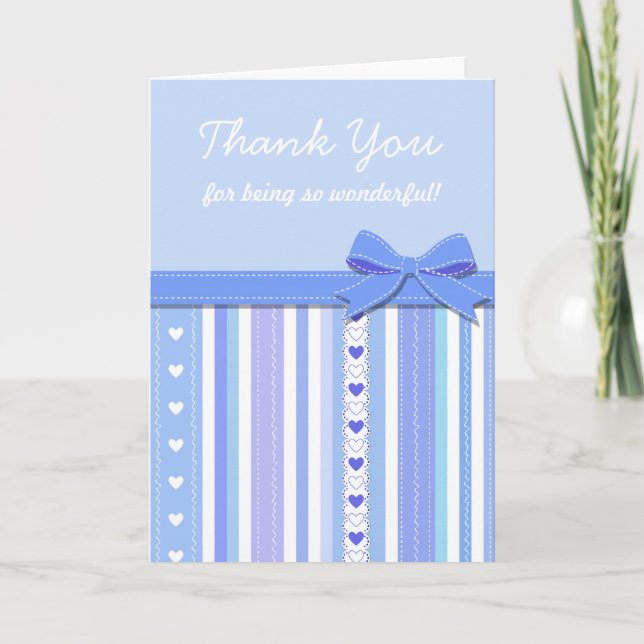Tack Baby Shower Gift Kort (Framsida)