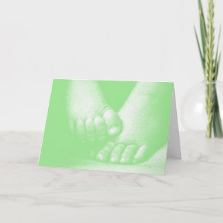 Tack Baby Shower - Grönt Kort