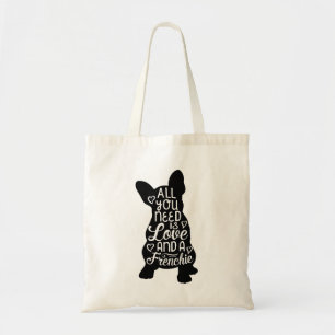 Täck-bag för cute-Fransk-bulldog Tygkasse