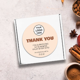 Tack Bakery Business Runt Klistermärke