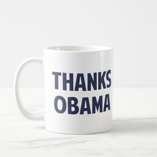 Tack Barack Obama Kaffemugg (Vänster)