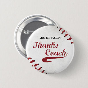 Tack Baseball Coach Large Grunge Baseball Knapp