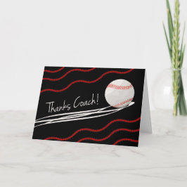 Tack Baseball Coach, snabb Boll och elegans Kort
