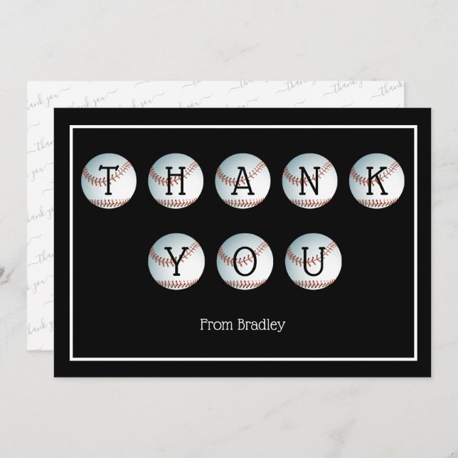 Tack Baseboll Anpassad Personlig (Fram/baksida)