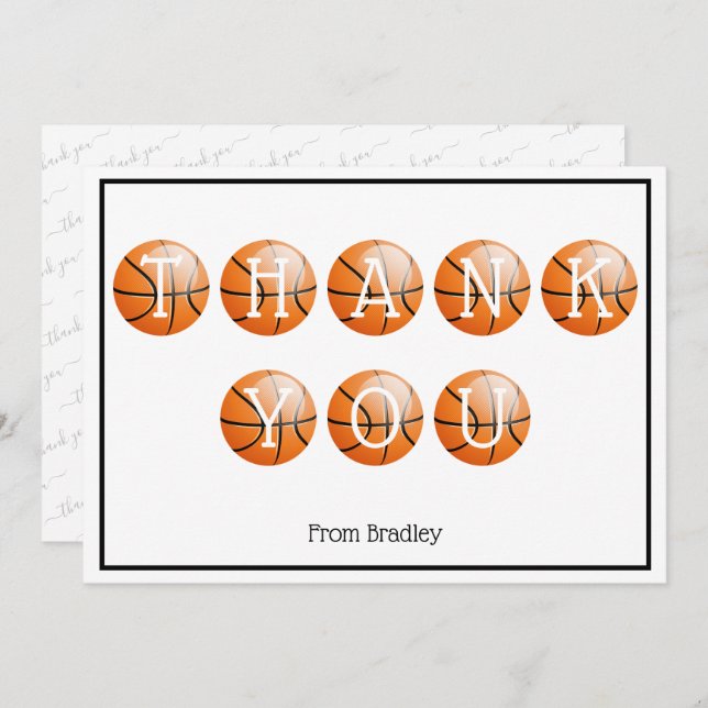 Tack Basketball Anpassningsbar Personlig (Fram/baksida)