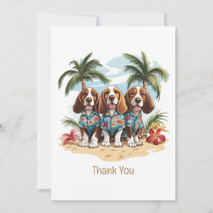 Tack Basset Hound Hundar Hawaiian Shirts Kort