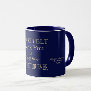 Tack Bästa Doktor någonsin-typografi Mugg