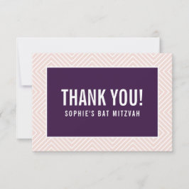 TACK BAT MITZVAH, modern kant-äggplanta 
