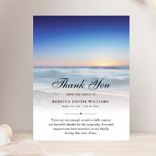 Tack Beach Ocean Funeral Photo Sympathy Grief
